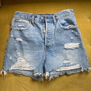 Abercrombie High Rise 4 Inch Jean Shorts, Size 26/2